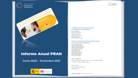 Informe anual 2020-2021 Plan Nacional frente a la Resistencia a los Antibióticos